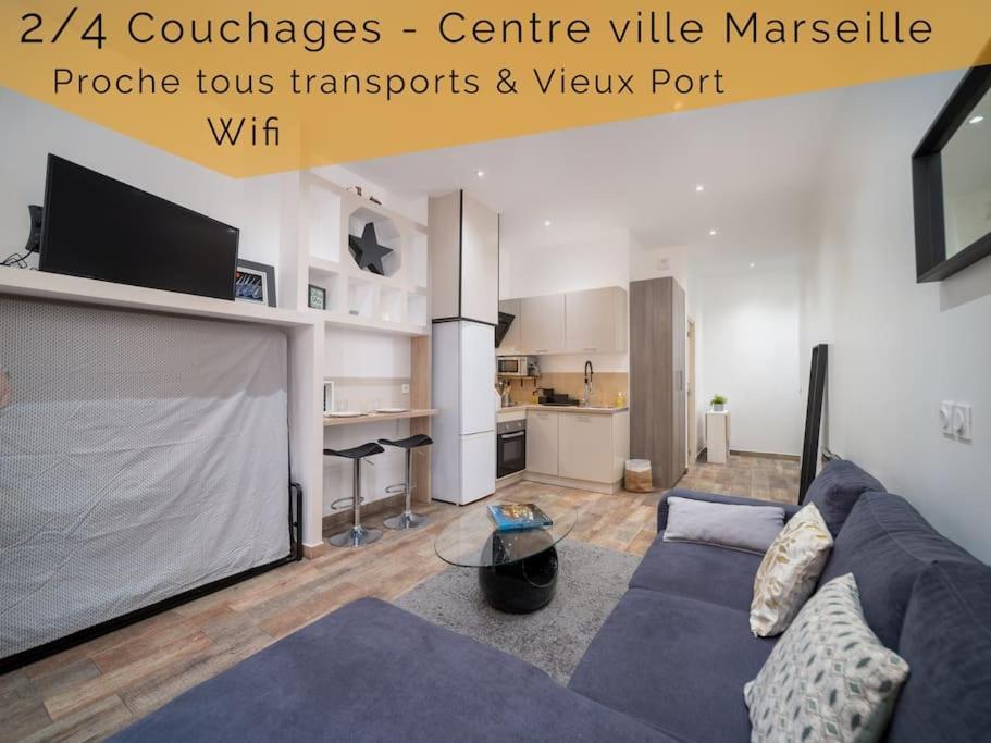 Appartement Tout Equipe 2 A 4 Couchages Au Coeur Du Vieux Port Marseille Exteriör bild